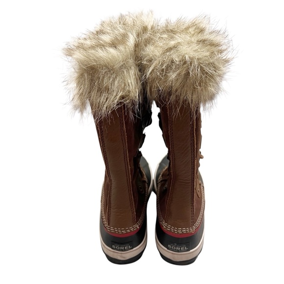 Sorel Brown and Black Winter Boots with Fur Trim - Picture 4 of 9